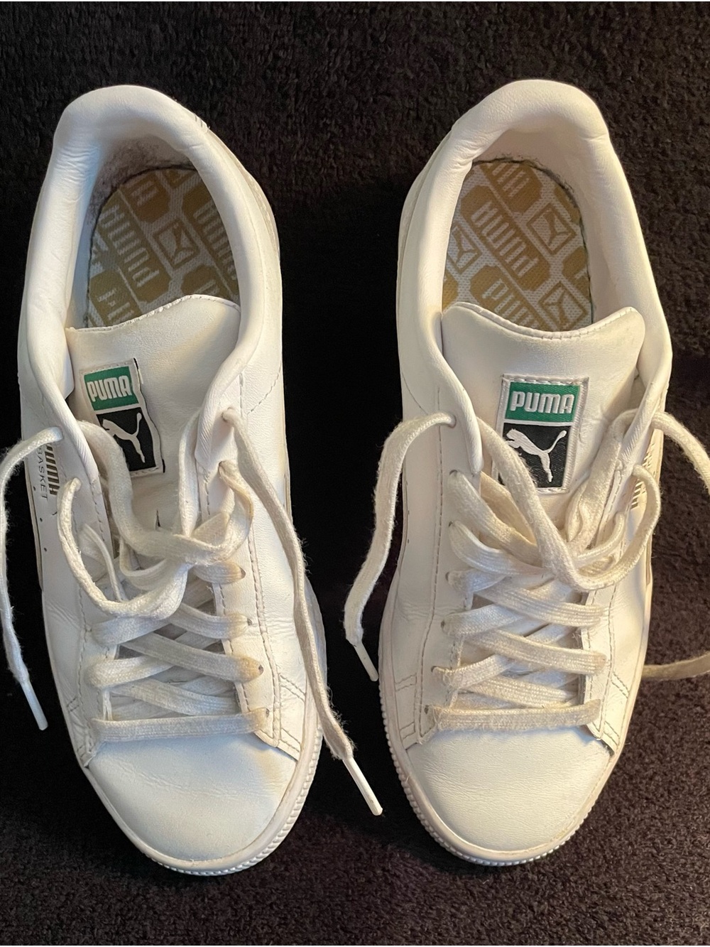 Puma Classic Basket White Leather Size 4.5 - Picture 3 of 9